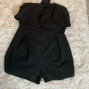 Fashion Nova Black Romper w/ Choker